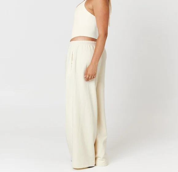 CSB - Wide Leg Sweatpants - Vanilla - Picture 6 of 7